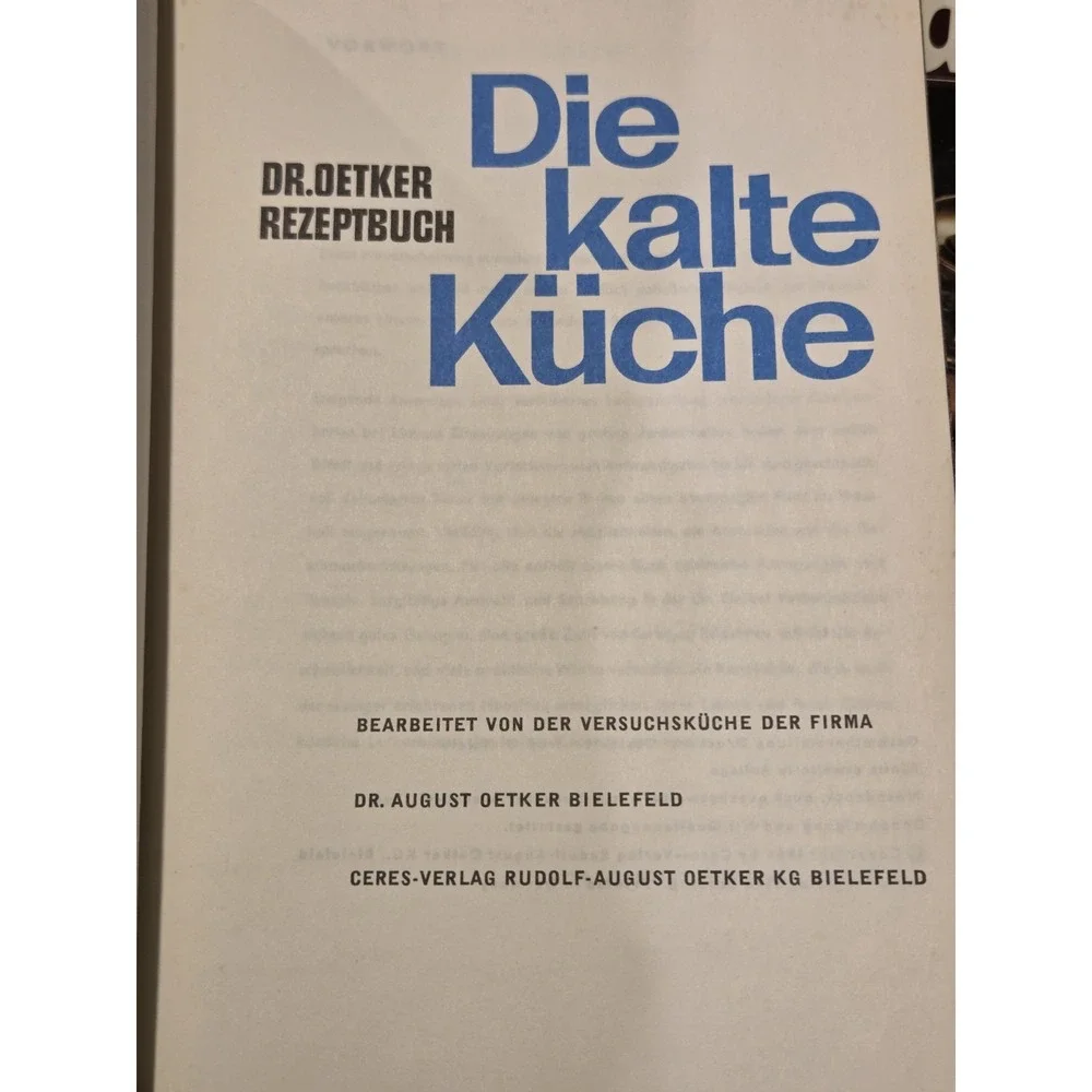 3 German‎ Cookbooks Lot Dr.Oetker (2) Lingen (1)